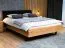 Lit double Ordino 03 en chêne massif huilé | Couchage 160 x 200 cm | Design moderne et robuste