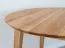 Table ronde Erdre 07 de 90 cm de diamètre, plateau de 2 cm, en chêne huilé, bois massif de chêne, 90 x 90 x 74,5 cm, esthétique et minimaliste