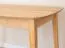 Table rectangulaire en chêne Erdre 12 en chêne huilé, extensible de 120 cm à 165 cm, rallonge du plateau de table 45 cm, 80 x 120 cm, bois massif de qualité supérieure