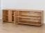 Meuble TV Sienne 08 | 185 x 60 x 43,5 cm | 4 portes | Chêne sauvage massif | LED intégrée | Système push-to-open