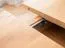 Table rectangulaire en chêne Erdre 12 en chêne huilé, extensible de 120 cm à 165 cm, rallonge du plateau de table 45 cm, 80 x 120 cm, bois massif de qualité supérieure