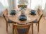 Table ronde Erdre 07 de 90 cm de diamètre, plateau de 2 cm, en chêne huilé, bois massif de chêne, 90 x 90 x 74,5 cm, esthétique et minimaliste