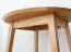 Table ronde Erdre 07 de 90 cm de diamètre, plateau de 2 cm, en chêne huilé, bois massif de chêne, 90 x 90 x 74,5 cm, esthétique et minimaliste