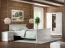 Chambre complète Gyronde 4 pièces | Pin massif blanc | Lit 160x200 cm | Rangement optimal