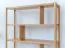 Étagère / Bois massif / 6 compartiments / Chêne huilé / Couleur : Chêne / 93 x 28 x 100 cm / Seille 07