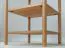 Étagère / Bois massif / 4 compartiments / Chêne huilé / Couleur : Chêne / 43 x 43 x 100 cm / Seille 08