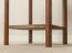 Commode d'appoint / Couleur : Tabacco / 33 x 33 x 60 cm / Table de nuit / Bois massif / 1 tiroir / Système Soft Close / Petite table d'appoint / Chêne huilé / 1 compartiment de rangement / Seille 13 / Poignée fraisée
