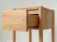 Commode d'appoint / Table de chevet / Bois massif / 1 tiroir / Système Soft Close / Petite table d'appoint / Chêne huilé / 1 compartiment de rangement / Couleur : Chêne / 33 x 33 x 60 cm / Seille 13 / Poignée fraisée