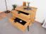 Table de chevet Rolleston 05 chêne massif huilé - Dimensions : 57 x 50 x 41 cm (H x L x P)