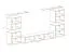 Meuble mural Balestrand 62 | Noir & chêne Wotan | 150 x 320 x 40 cm | 5 portes, design moderne