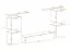 Meuble mural Balestrand 62 | Noir & chêne Wotan | 150 x 320 x 40 cm | 5 portes, design moderne