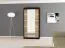 120 cm de large Armoire avec 2 portes | 5 casiers | Couleur: Noir Abbildung