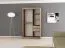120 cm de large Armoire avec 2 portes | 5 casiers | Couleur: Noir Abbildung