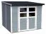 Bois-Abri de jardin 2,54 x 2,51 mètres (incl. toit) | Gris | toit à une pente Abbildung