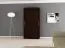 120 cm de large Armoire à portes coulissantes avec 2 portes | 5 casiers | 2 tringles à vêtements | Couleur: Noir Abbildung