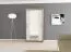 120 cm de large Armoire à portes coulissantes avec 5 casiers et 2 portes | Couleur: Chêne Sonoma  / Blanc | Laminée Abbildung