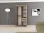 1 mètre de large Armoire avec 2 portes | Couleur : Blanc Abbildung