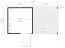 toit plat-Maison de jardin 2,34 x 4,49 mètres (incl. toit) | en éléments préfabriqués|Laqué Gris clair Abbildung