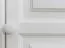 Armoire | 3 portes battantes | 4 tiroirs | 3 casiers | avec tringle à vêtements | 120 cm de large | Bois massif | Couleur: Blanc Abbildung