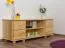 TV-Buffet bas Maison de campagne Bois massif Couleur: Naturel 55x156x47 cm Abbildung