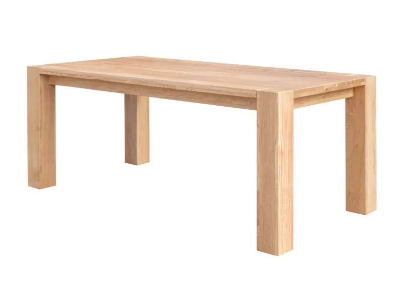 Table en chêne massif Gijou 01 | Plateau 4 cm | 75 x 200 x 100 cm | Finition huilée | Design unique