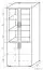 Vitrine Garut 23, couleur : Chêne de Sonoma - Dimensions : 194 x 80 x 40 cm (H x L x P)