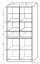 Vitrine Popondetta 21, couleur : chêne Sonoma - Dimensions : 200 x 95 x 38 cm (H x L x P)