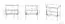 Table de chevet Roanoke 07, Couleur : Blanc / Blanc brillant - Dimensions : 53 x 50 x 34 cm (h x l x p), avec 1 tiroir et 1 compartiment
