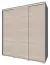 Armoire à portes coulissantes Rabaul 41 | Sonoma chêne | 210 x 180 x 60 cm | Grand espace de rangement