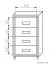Bureau complet - Ensemble A Cianjur, 12 pièces, Couleur : Chêne / Blanc