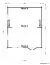 Bois-Maison de jardin 7,45 x 5,48 mètres (incl. toit) | 3 fenêtres | 70 mm Madriers |Naturel non traité | toit à deux pentes | incl. plancher | en épicéa nordique Abbildung