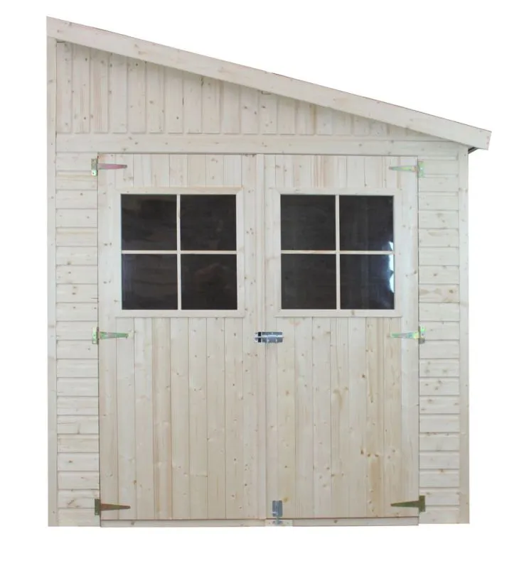 Abri de jardin annexe avec paroi latérale - 3,18 x 2,16 mètres, épaisseur des éléments 17mm
