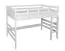 Lit mezzanine "Easy Premium Line" K23/n, hêtre massif laqué blanc, divisible - Surface de couchage : 120 x 190 cm