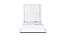 Lit escamotable Namsan 04 vertical, Couleur : Blanc mat / Noir brillant - Surface de couchage : 160 x 200 cm (l x L)