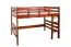 Lit mezzanine 120 x 200 cm "Easy Premium Line" K23/n, hêtre massif laqué couleur cerisier, divisible