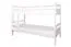 Lits superposés pour adultes "Easy Premium Line" K20/n, tête et pied de lit droits, en hêtre massif blanc - 90 x 200 cm (l x L), convertibles