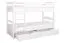 Lit superposé Easy Premium Line K17/n | 2 tiroirs & 2 panneaux inclus | 90 x 200 cm | Hêtre massif blanc | Séparable