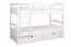 Lit superposé Easy Premium Line K17/n | 2 tiroirs & 2 panneaux inclus | 90 x 200 cm | Hêtre massif blanc | Séparable