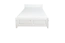 Lit d'enfant / Lit junior pin massif, laqué blanc 78, sommier à lattes inclus - Dimensions 120 x 200 cm
