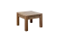 Table basse Sardona 05, Couleur : Chêne brun - 50 x 70 x 70 cm (h x l x p)
