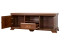Meuble TV Sentis 07, Couleur : Marron foncé - 59 x 158 x 46 cm (H x L x P)