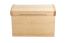 Coffre en pin massif naturel 183 | 77 x 54 x 50 cm | Finition artisanale | Montage facile