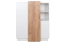 Gremda 02 commode, Couleur : Chêne / Blanc - 134 x 110 x 45 cm (H x L x P)