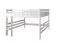 Lit mezzanine 160 x 200 cm "Easy Premium Line" K23/n, hêtre massif laqué blanc, divisible