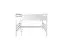 Lit mezzanine 160 x 200 cm "Easy Premium Line" K23/n, hêtre massif laqué blanc, divisible