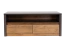 Meuble TV Selun 13, Couleur : Chêne brun foncé / Gris - 53 x 130 x 53 cm (H x L x P)