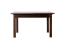 Table à manger extensible Junco 236D | Pin massif finition noyer | 90 x 140 / 175 cm | Robuste et spacieuse