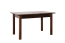 Table à manger extensible Junco 236D | Pin massif finition noyer | 90 x 140 / 175 cm | Robuste et spacieuse