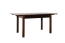 Table à manger extensible Junco 236D | Pin massif finition noyer | 90 x 140 / 175 cm | Robuste et spacieuse