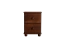 Commode / chevet massif en pin massif couleur noyer Junco 154, design moderne et simple, 55 x 40 x 42 cm, avec deux tiroirs